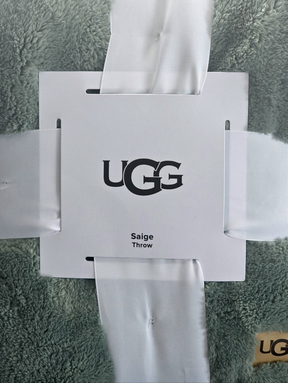 UGG Plush Throw Blanket in Saige Green